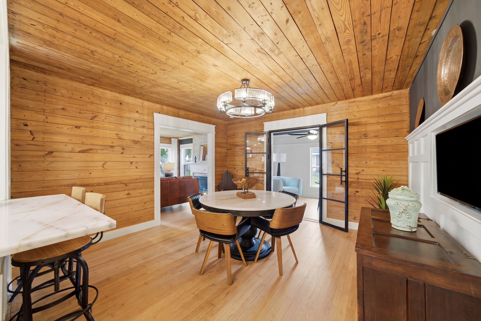 3128 Prospect Street Houston, TX 77004 - Photo 8 of 36 a dining room with furniture and wooden floor