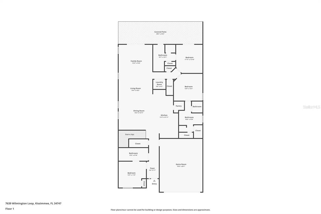 7639 Wilmington Loop Kissimmee, FL 34747 - Photo 78 of 79 a picture of a floor plan