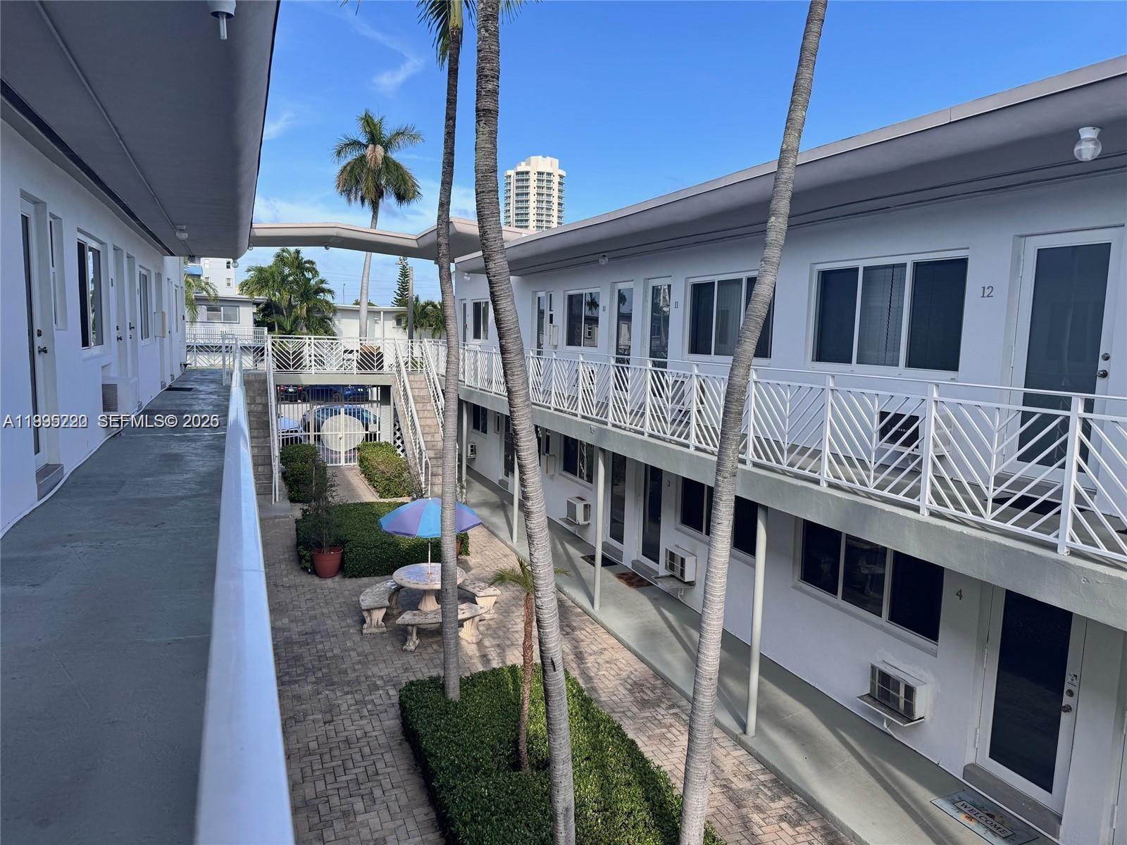 7440 Byron Avenue, Unit 12B Miami Beach, FL 33141 - Photo 1 of 22 a view of a house with a patio