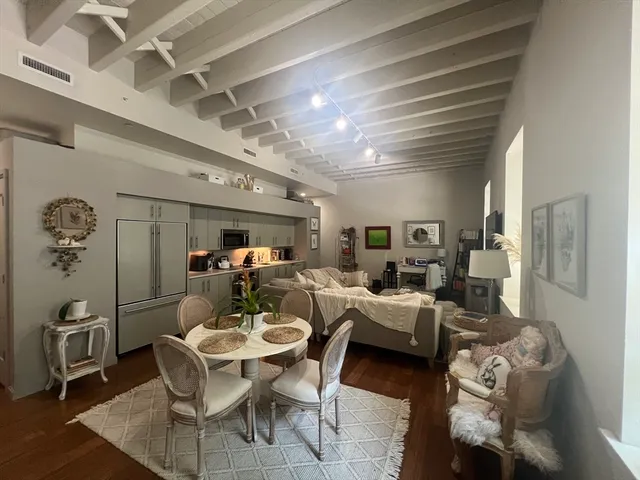 a work room with furniture