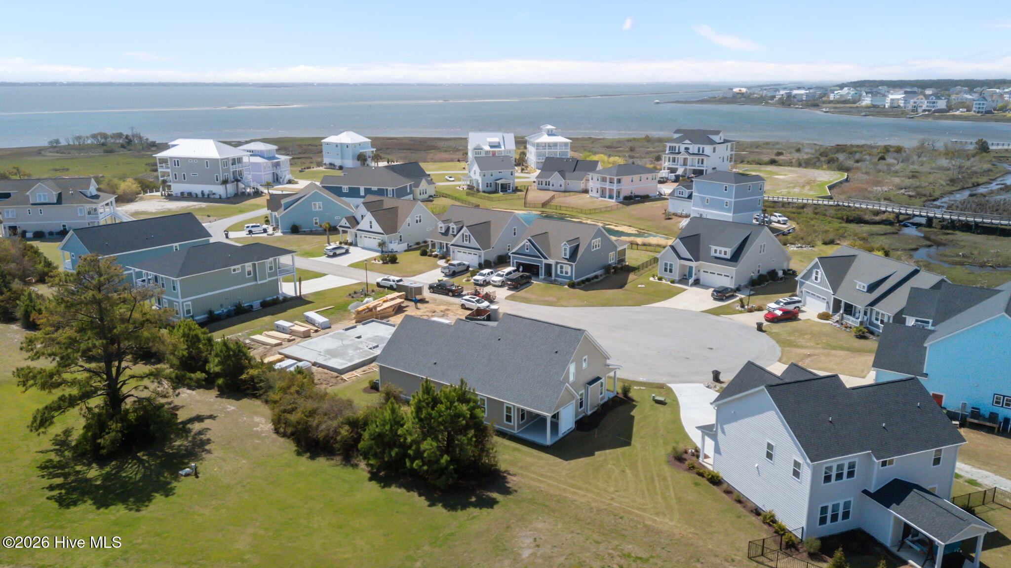 658 Fishermans Point Newport, NC 28570 - Photo 43 of 44 Aerial View of Bogue Sound