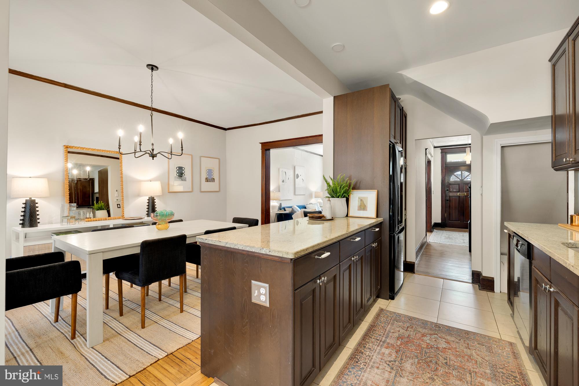 28 Bryant Street Northeast Washington, DC 20002 - Photo 15 of 41 a kitchen with kitchen island a sink stove and refrigerator