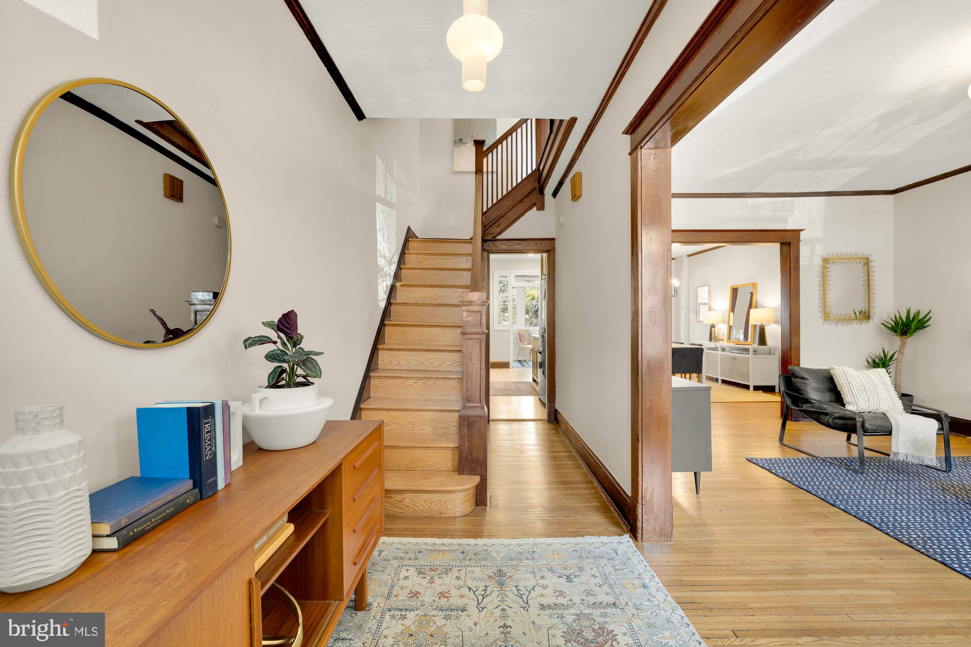 28 Bryant Street Northeast Washington, DC 20002 - Photo 3 of 41 a view of a living room and wooden floor