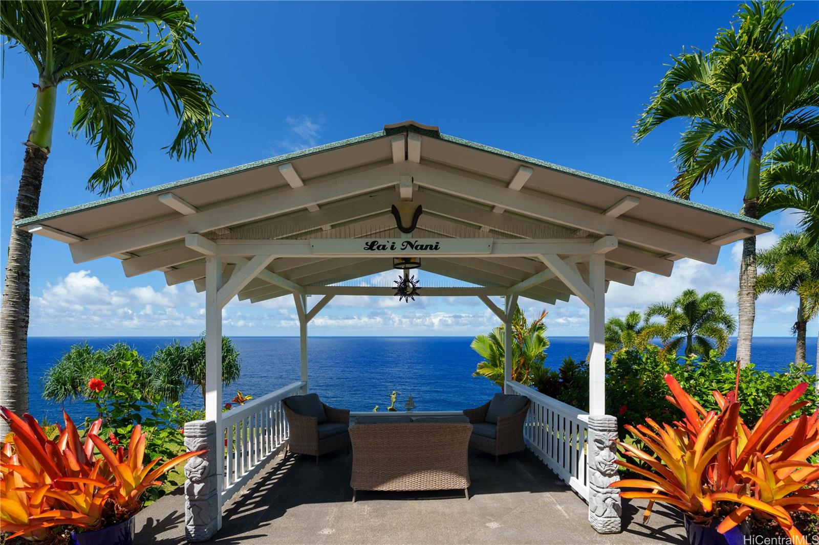 31-212 Hawaii Belt Road Hakalau, HI 96710 - Photo 19 of 25 The gazebo offers a serene spot for gazing into the ocean, where spotting whales is a frequent delight