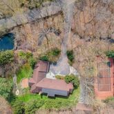 an aerial view of house with outdoor space