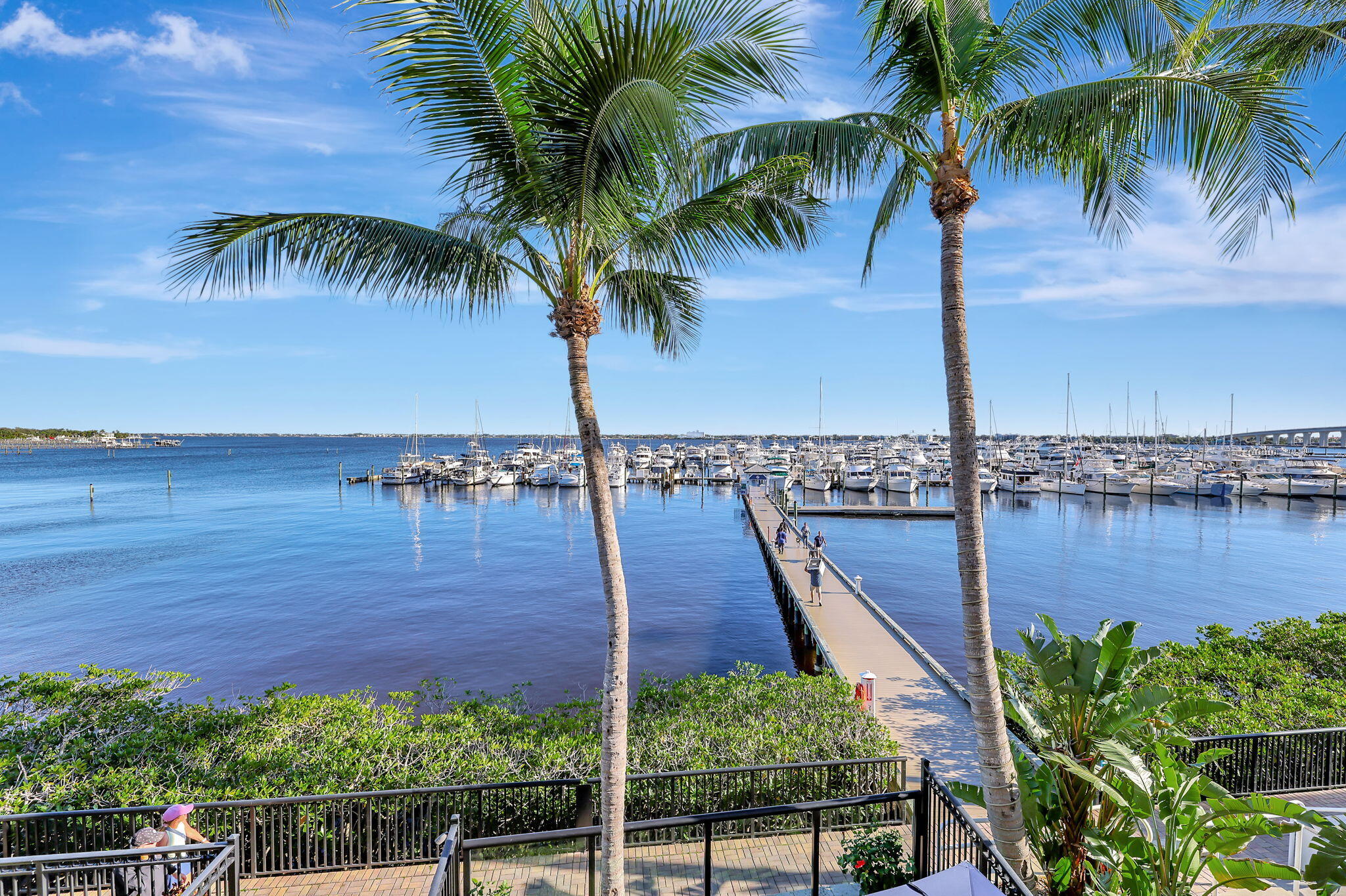 875 Northwest Flagler Avenue, Unit 404 Stuart, FL 34994 - Photo 38 of 56 a view of a backyard and ocean view