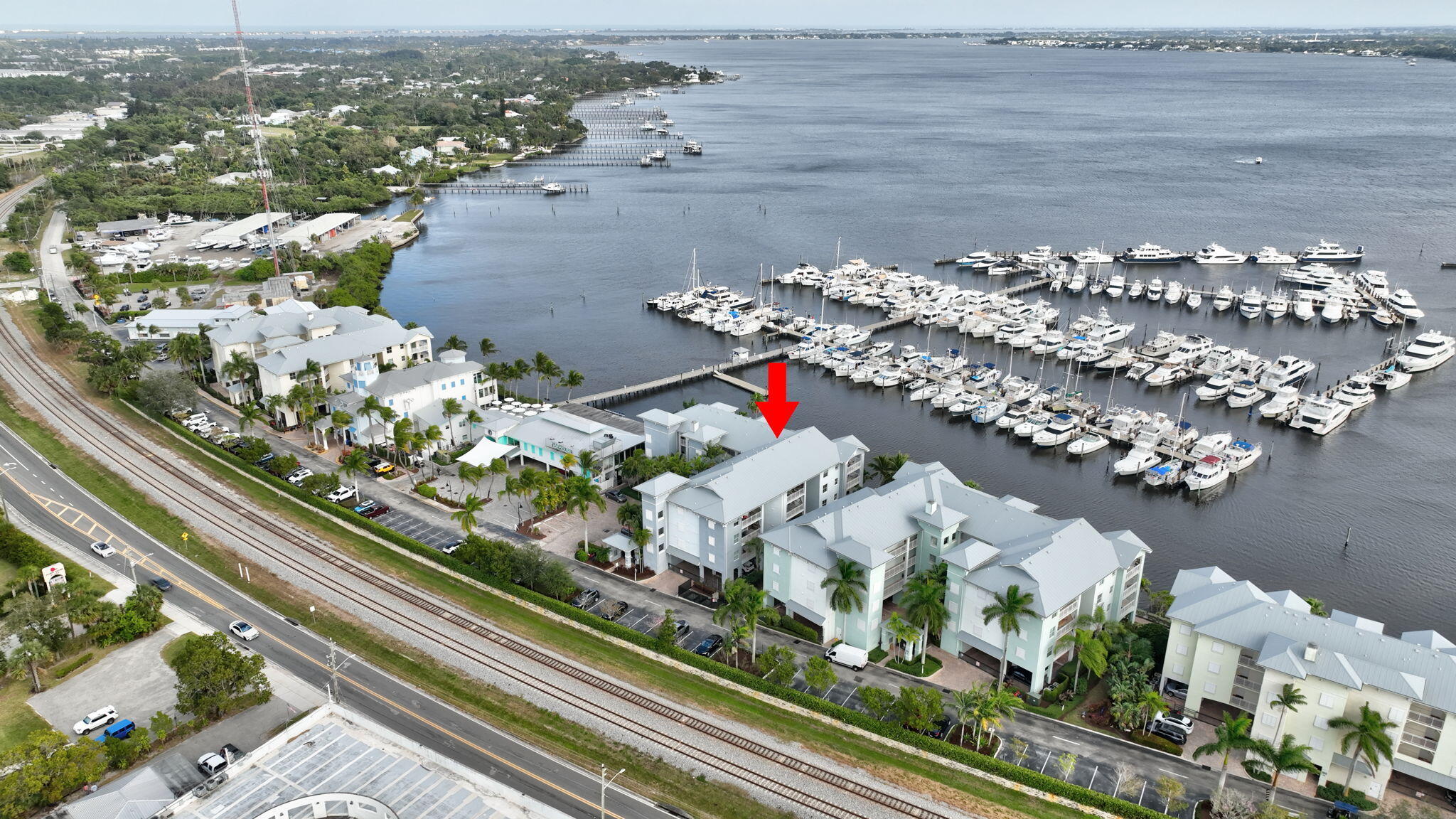 875 Northwest Flagler Avenue, Unit 404 Stuart, FL 34994 - Photo 50 of 56 an aerial view of a city