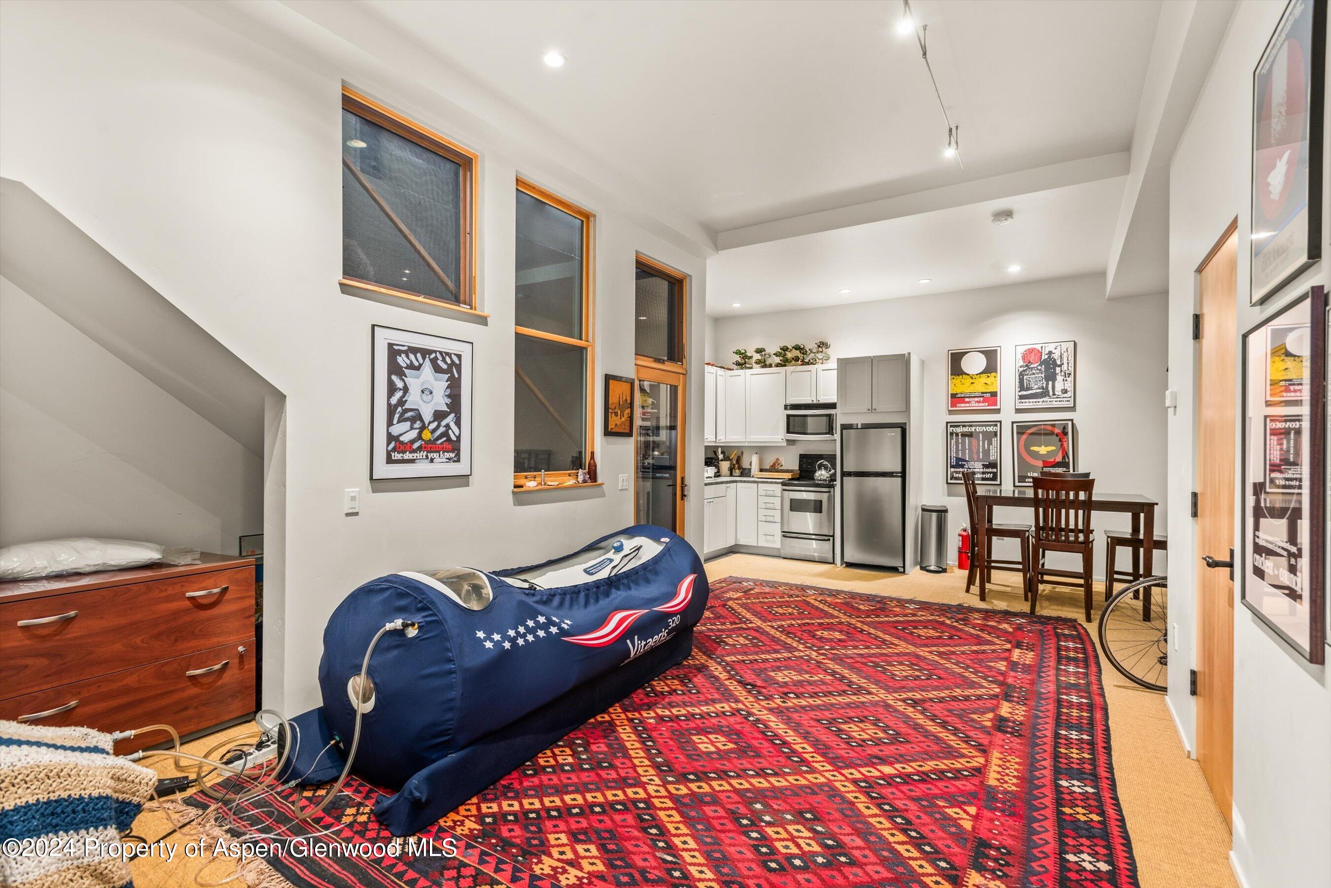 308 Park Avenue Aspen, CO 81611 - Photo 19 of 26 a living room with furniture and wooden floor