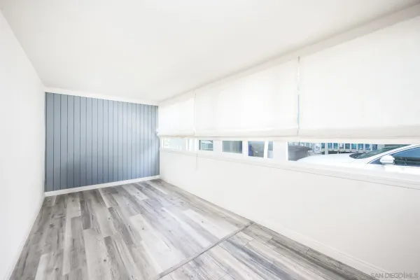 a view of a big room with an empty space