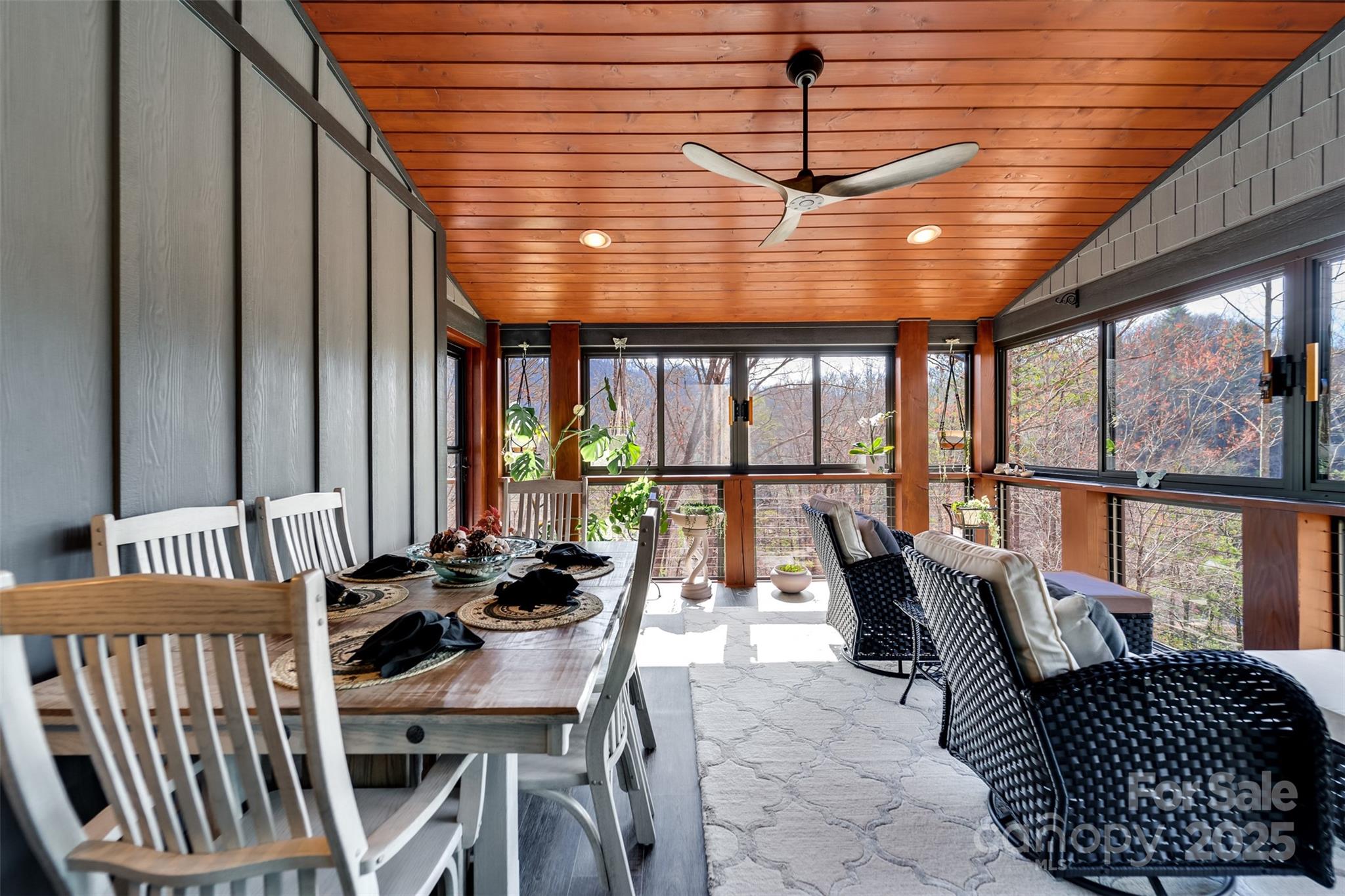 117 Amberleaf Way Cullowhee, NC 28723 - Photo 20 of 47 a dining room with furniture and a large window