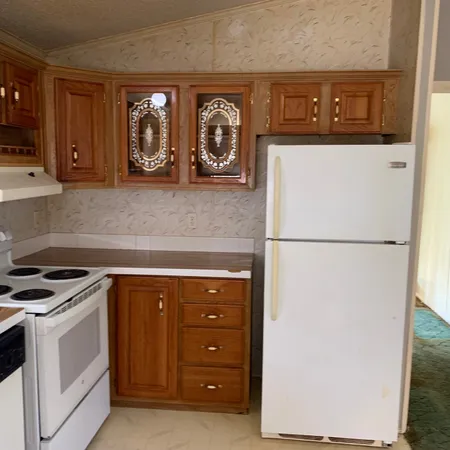 a view of front door and cabinet