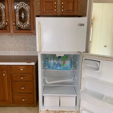 a view of small space with wooden floor