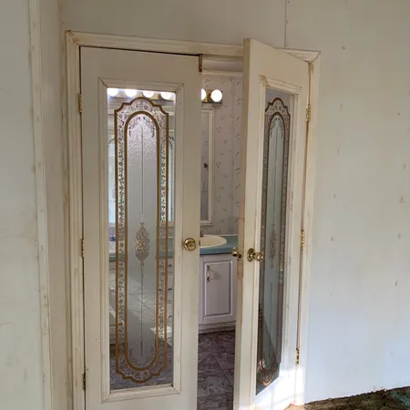 a view of front door