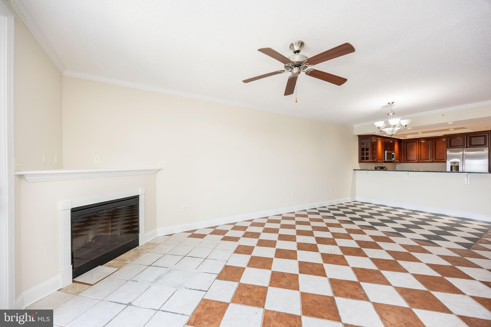 530 Riverside Drive, Unit 202 Salisbury, MD 21801 - Photo 10 of 61 a very nice looking room with a ceiling fan and a fireplace
