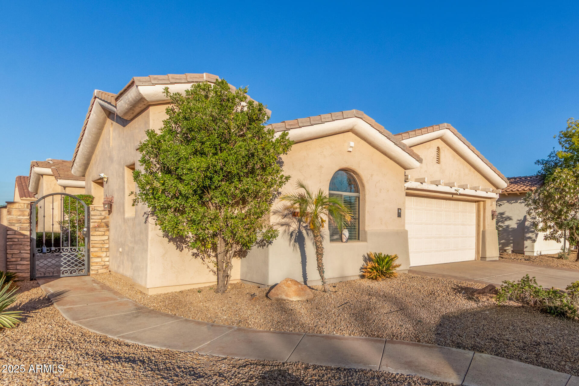14380 West Monte Vista Road Goodyear, AZ 85395 - Photo 2 of 37 a front view of a house with a garden