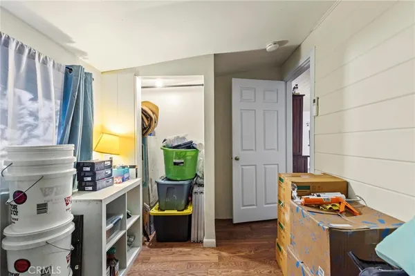 a room with storage and utility