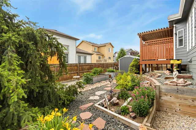 a outdoor view with a sitting space