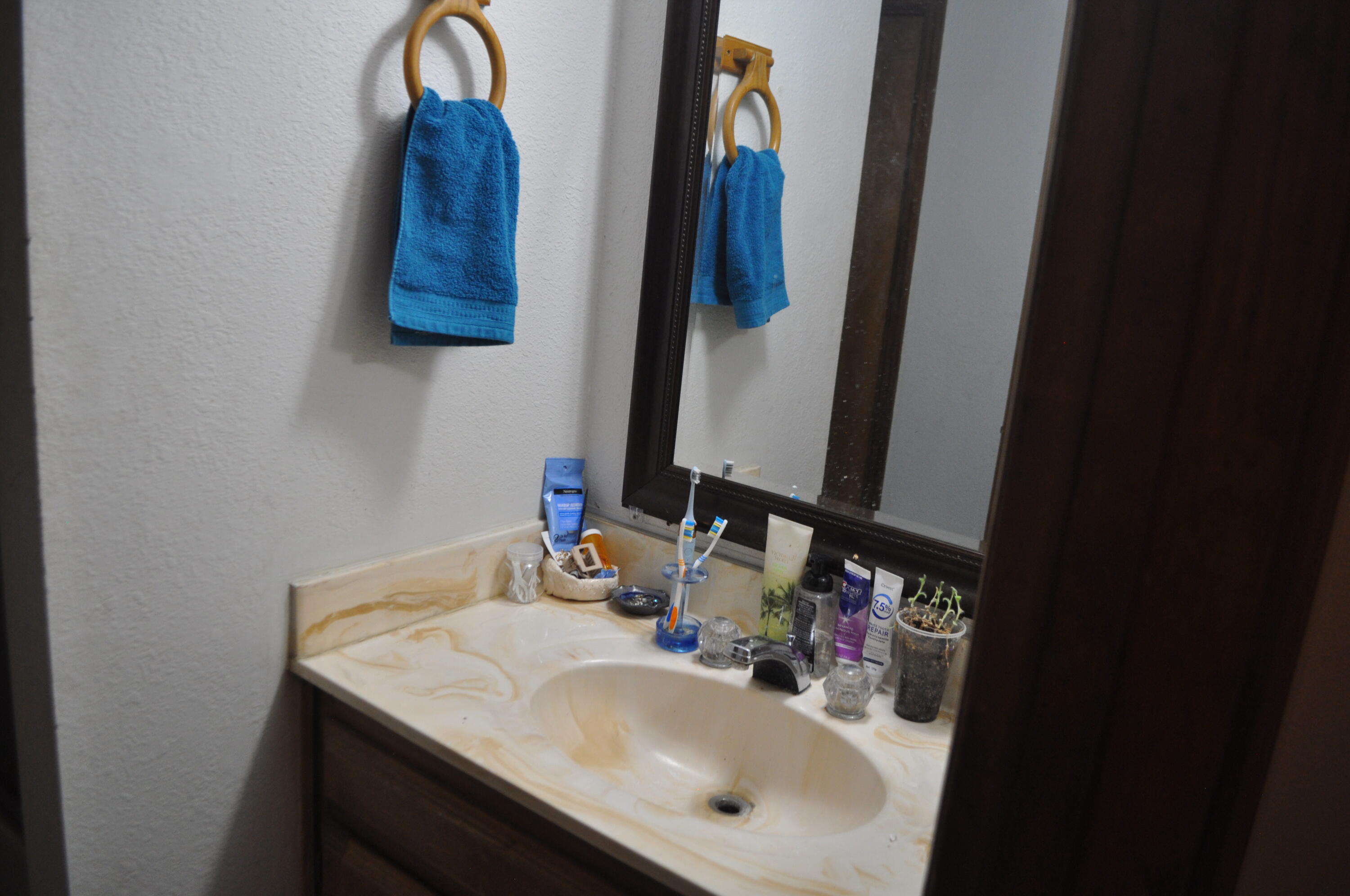 823 Mission Sierra Court Redding, CA 96003 - Photo 11 of 18 a bathroom with a sink and a mirror