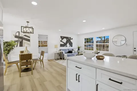 a view of a workspace with furniture