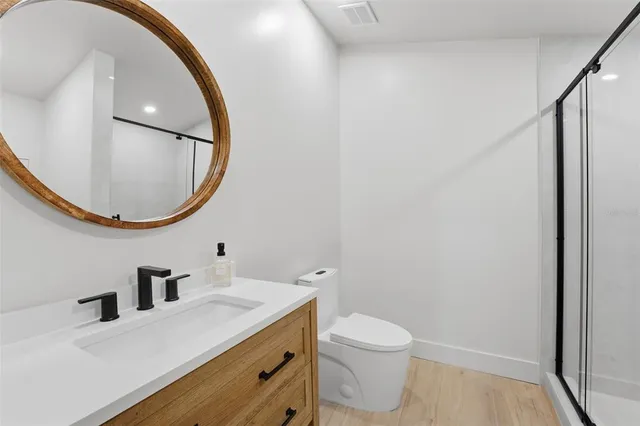 a view of swimming pool with a patio