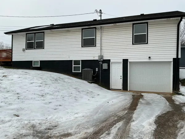a front view of a house