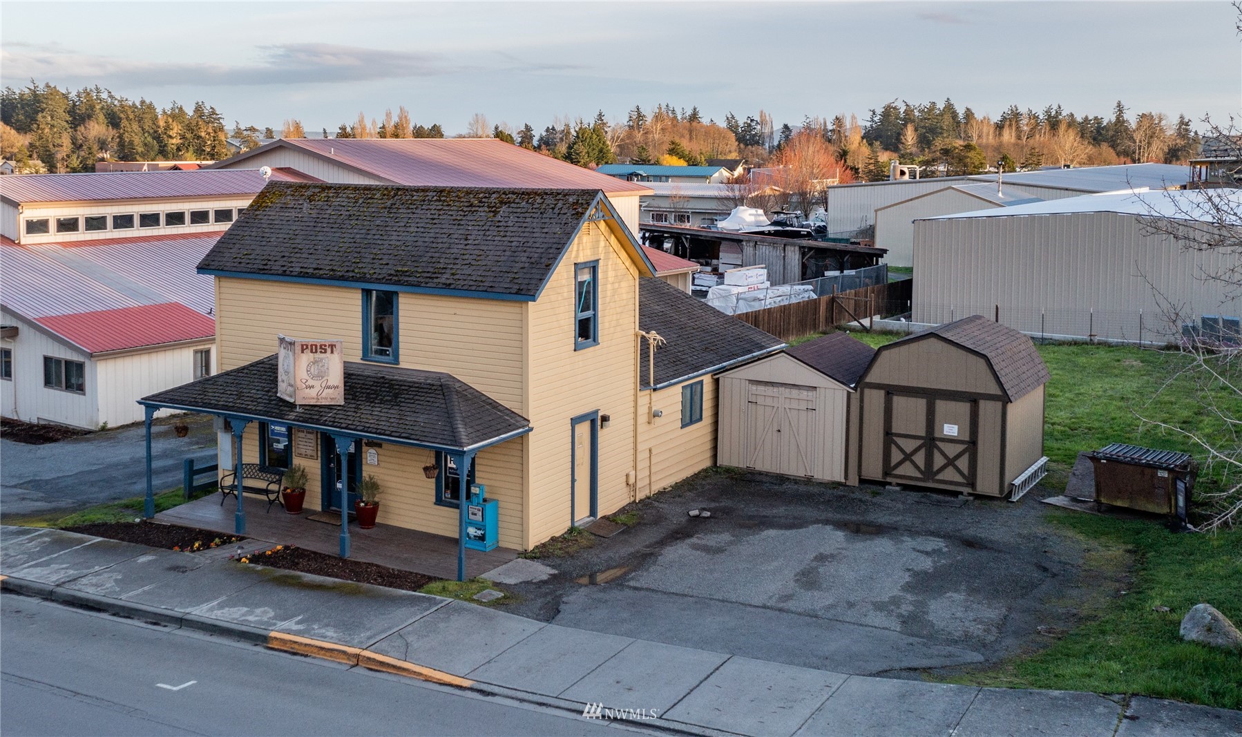 685 Spring Street Friday Harbor, WA 98250 - Photo 20 of 23 a front view of a house with a porch