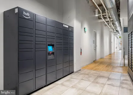 a front view of a building with street view