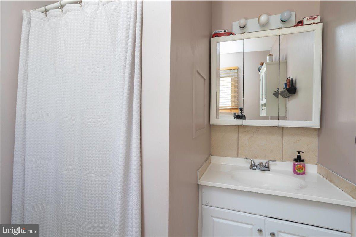 311 Kerr Avenue Denton, MD 21629 - Photo 14 of 22 a bathroom with a sink and a mirror