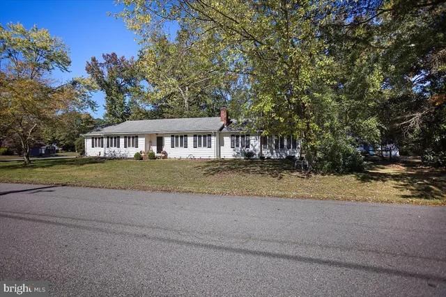 a house with trees in the background