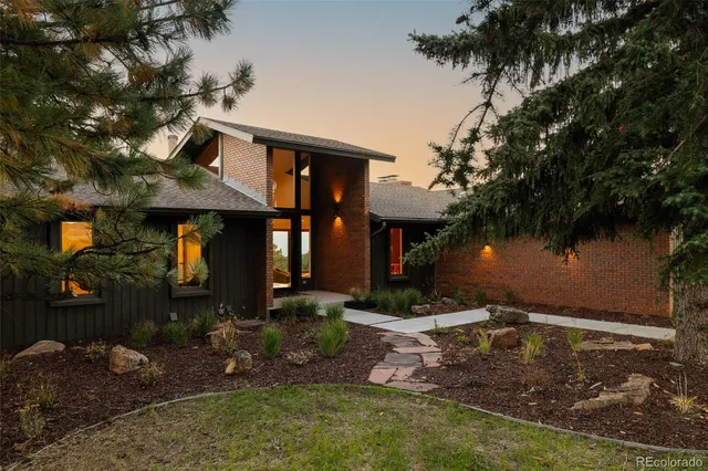 a front view of a house