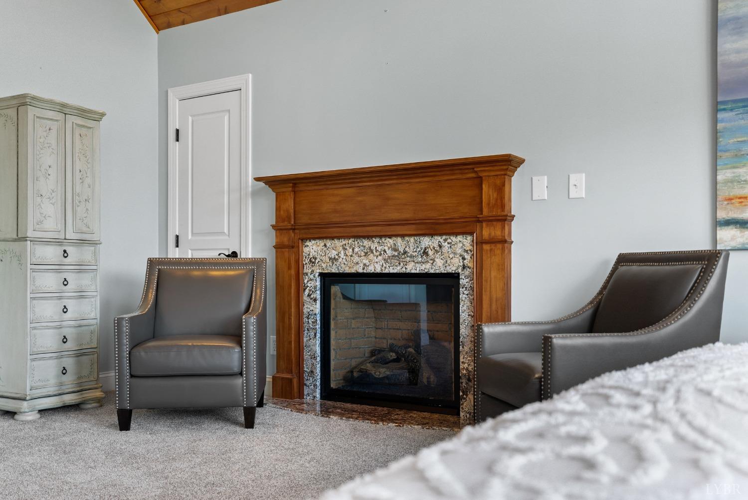 1249 Lees Mill Lane Goode, VA 24556 - Photo 47 of 98 a living room with furniture and a fireplace