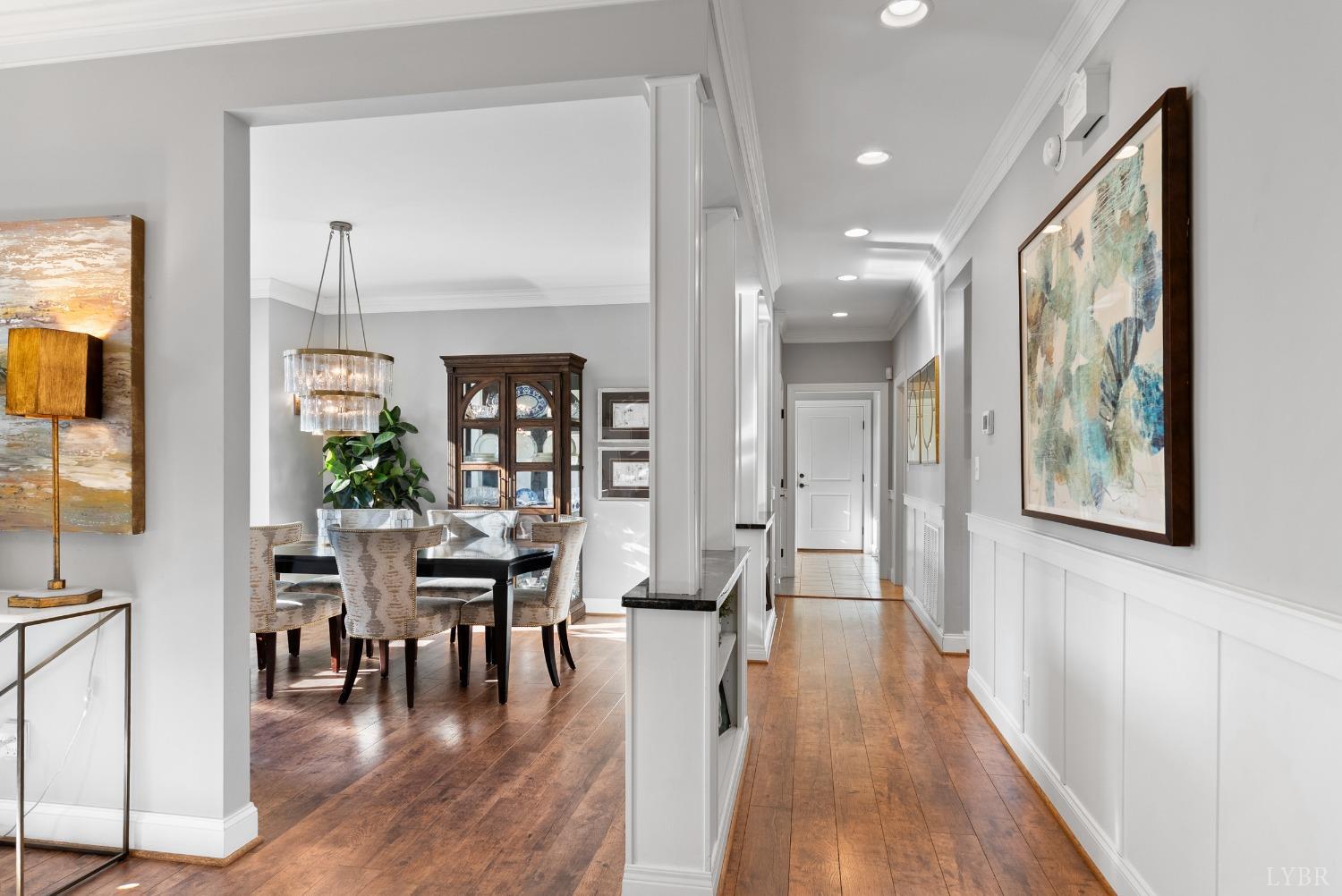 1249 Lees Mill Lane Goode, VA 24556 - Photo 6 of 98 a view of a dining room with furniture window and wooden floor