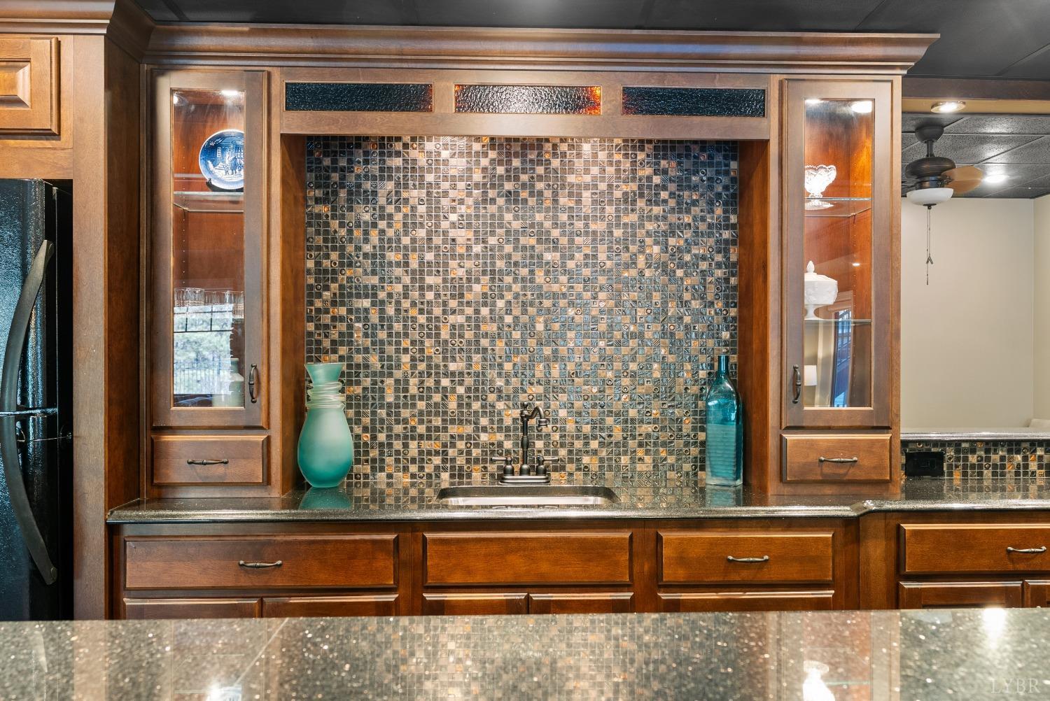 1249 Lees Mill Lane Goode, VA 24556 - Photo 61 of 98 a bathroom with a granite countertop window and a sink