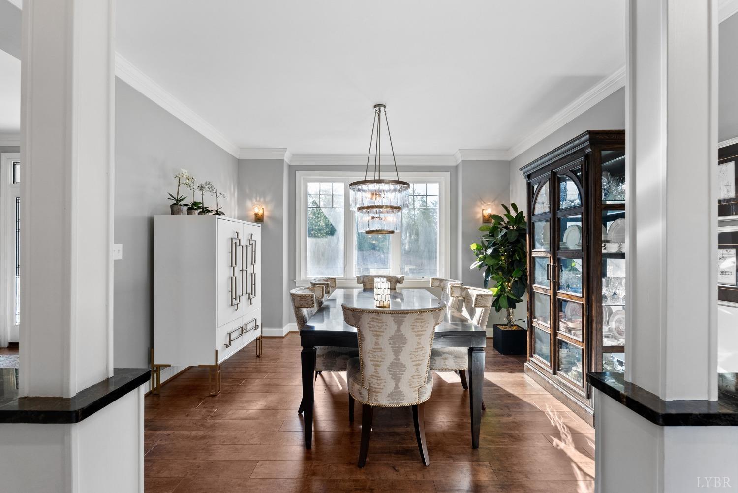 1249 Lees Mill Lane Goode, VA 24556 - Photo 7 of 98 a view of a dining room with furniture window and wooden floor