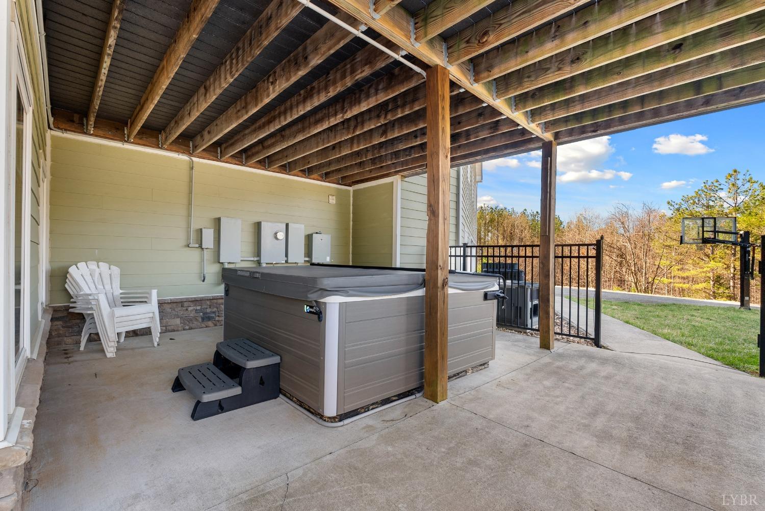 1249 Lees Mill Lane Goode, VA 24556 - Photo 72 of 98 a view of a porch with furniture and a yard