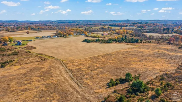 a view of an ocean and beach