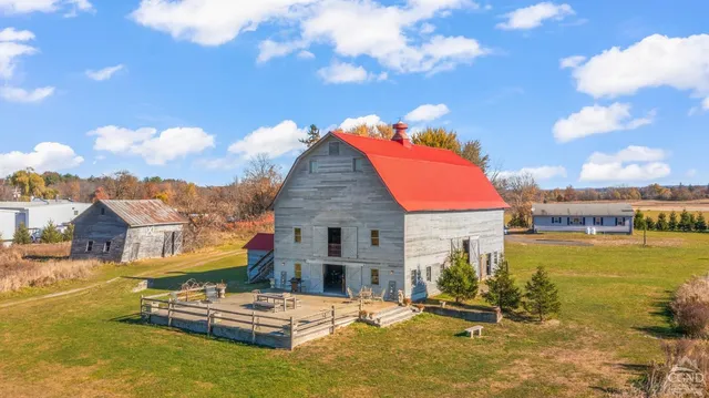 a view of a house with ocean view