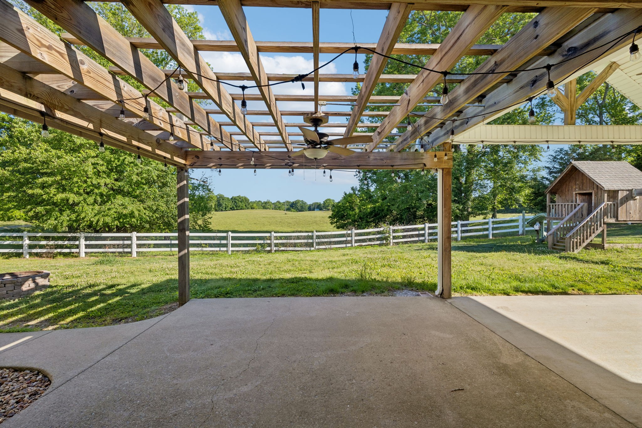 100 Heath Road Charlotte, TN 37036 - Photo 41 of 42 a view of a backyard with swimming pool