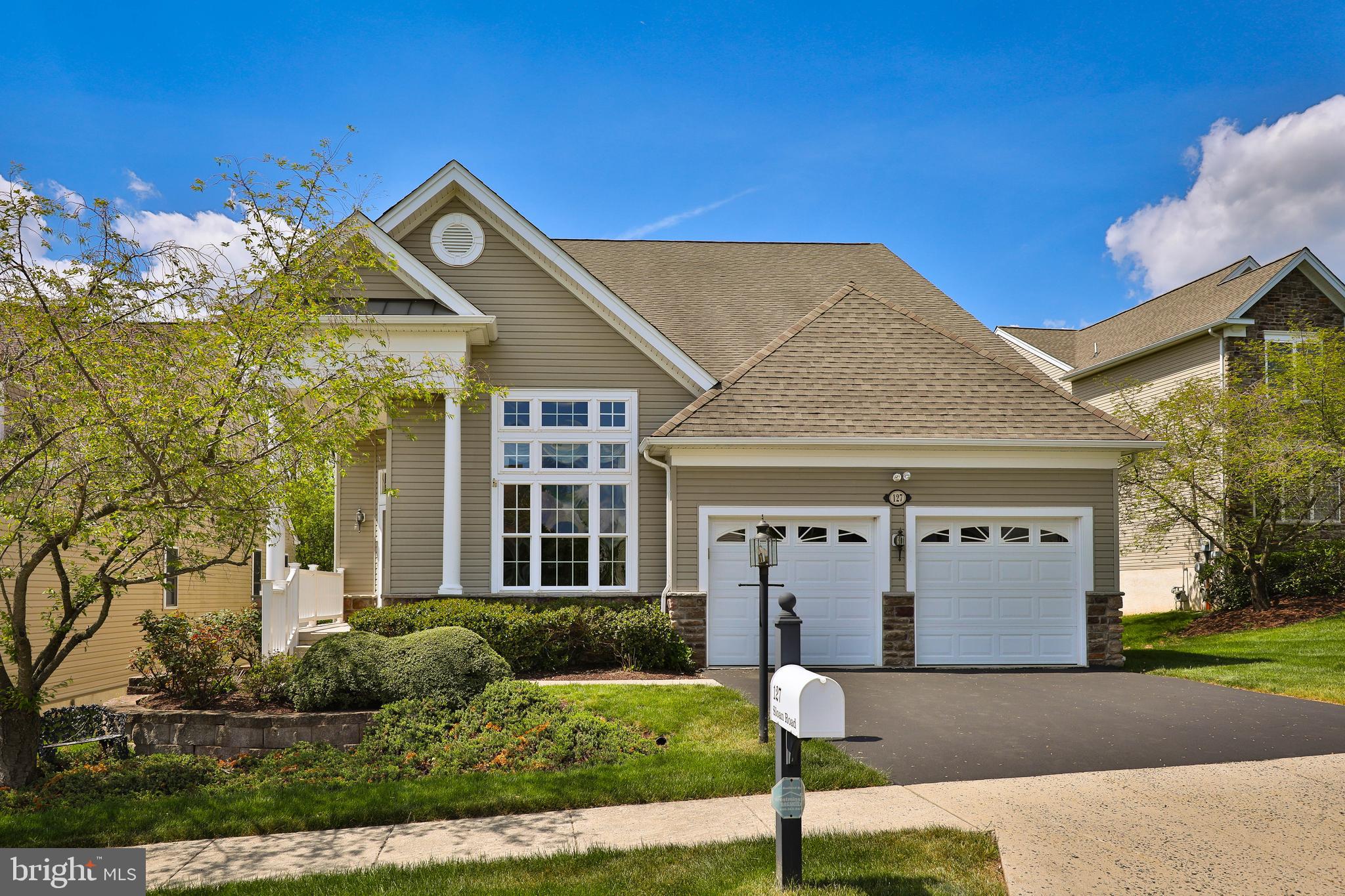 Narberth Model Exterior w/ 2 Car Garage