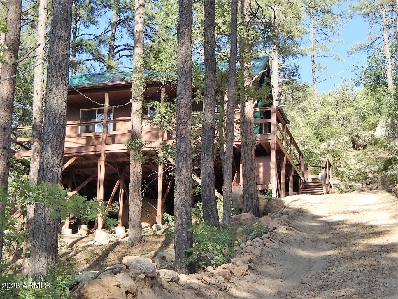 7345 Crown King Road Crown King, AZ 86343 - Photo 4 of 22 a view of road and trees