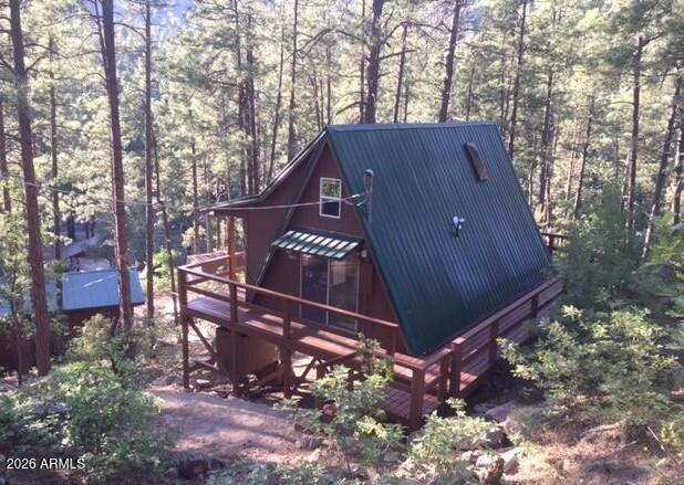 7345 Crown King Road Crown King, AZ 86343 - Photo 8 of 22 a view of a back yard of the house