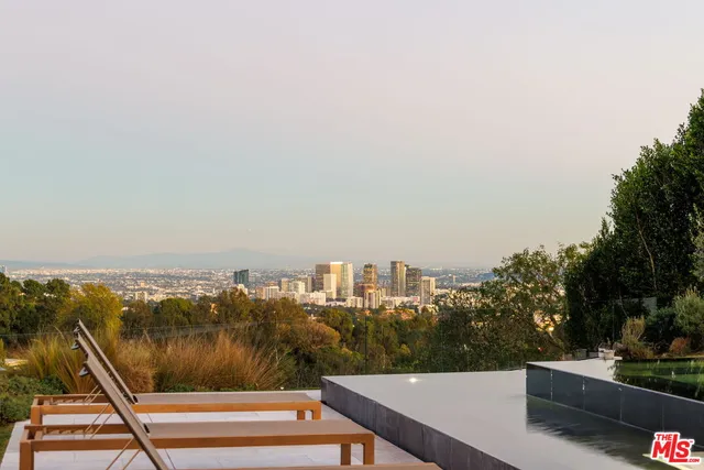 a view of a lake with a mountain
