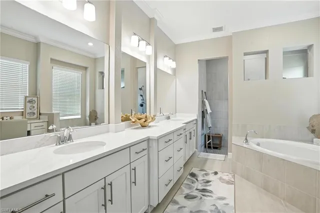 a bathroom with a sink and a bathtub