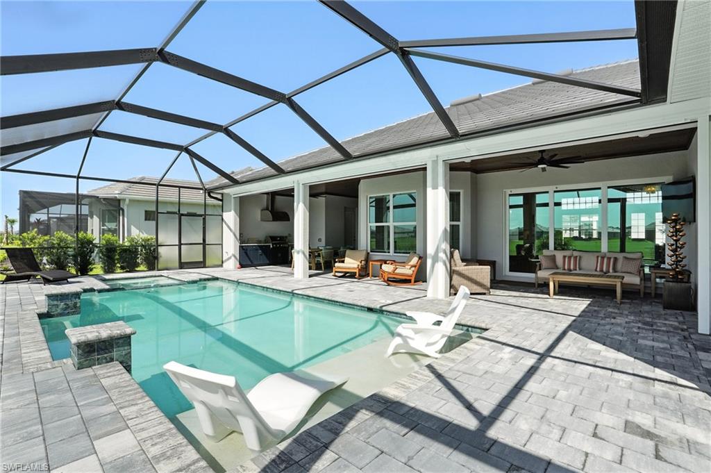 15027 Longs Lane Babcock Ranch, FL 33982 - Photo 46 of 50 a view of swimming pool with outdoor seating