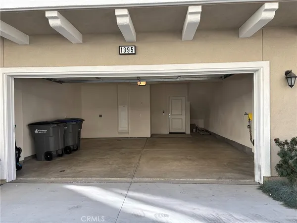 a view of a garage