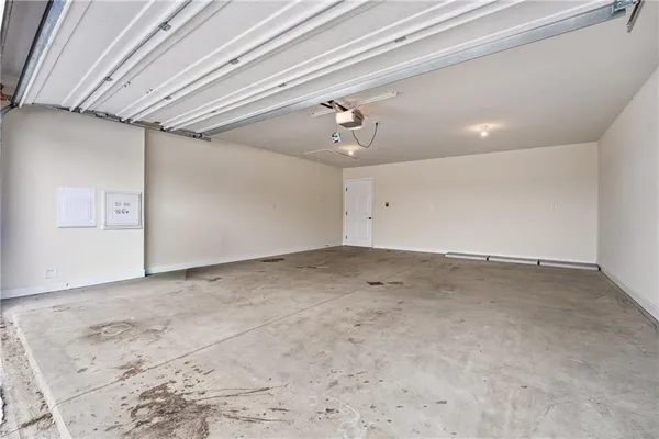 a view of a room with an entryway