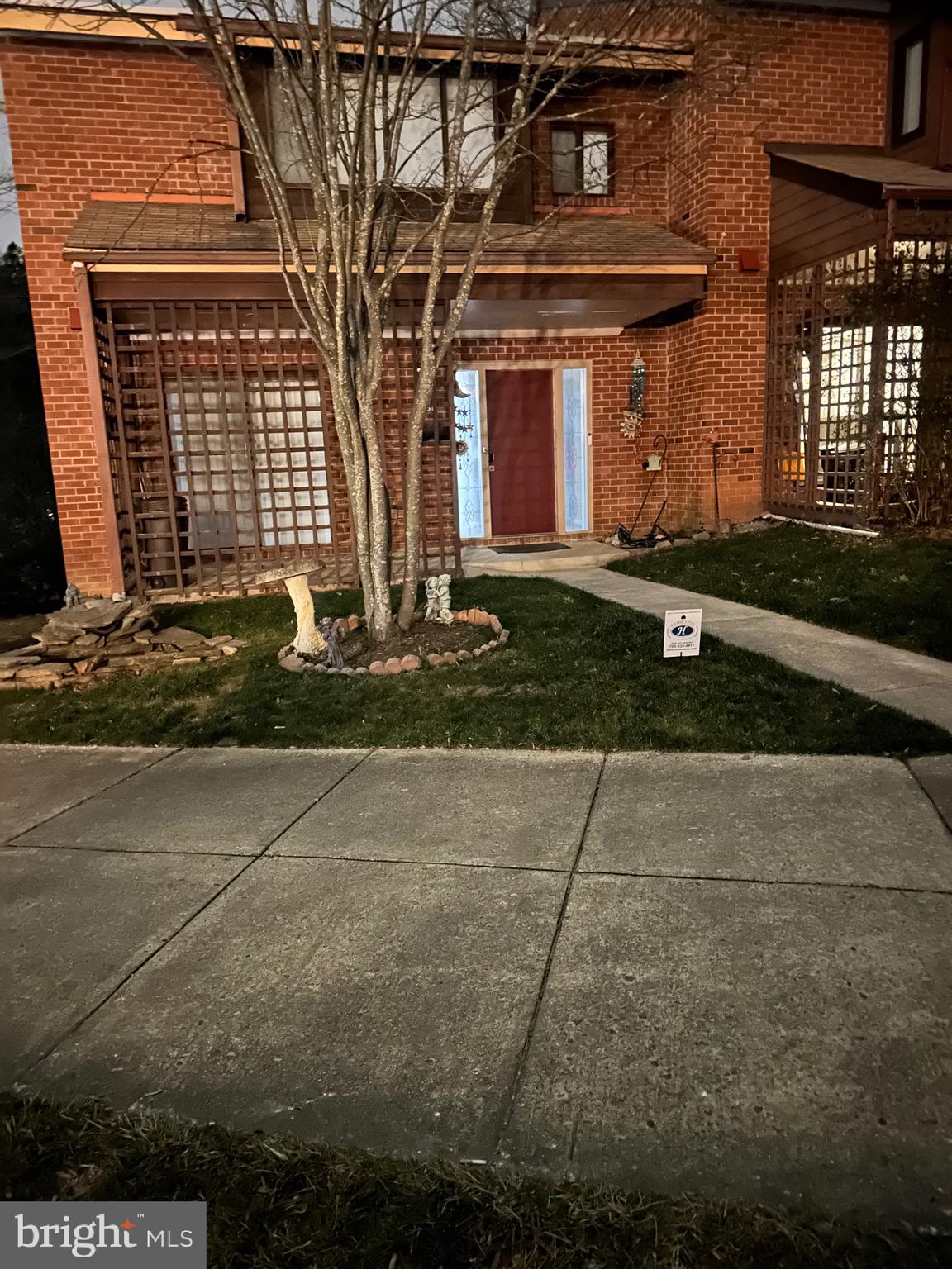 a front view of a house