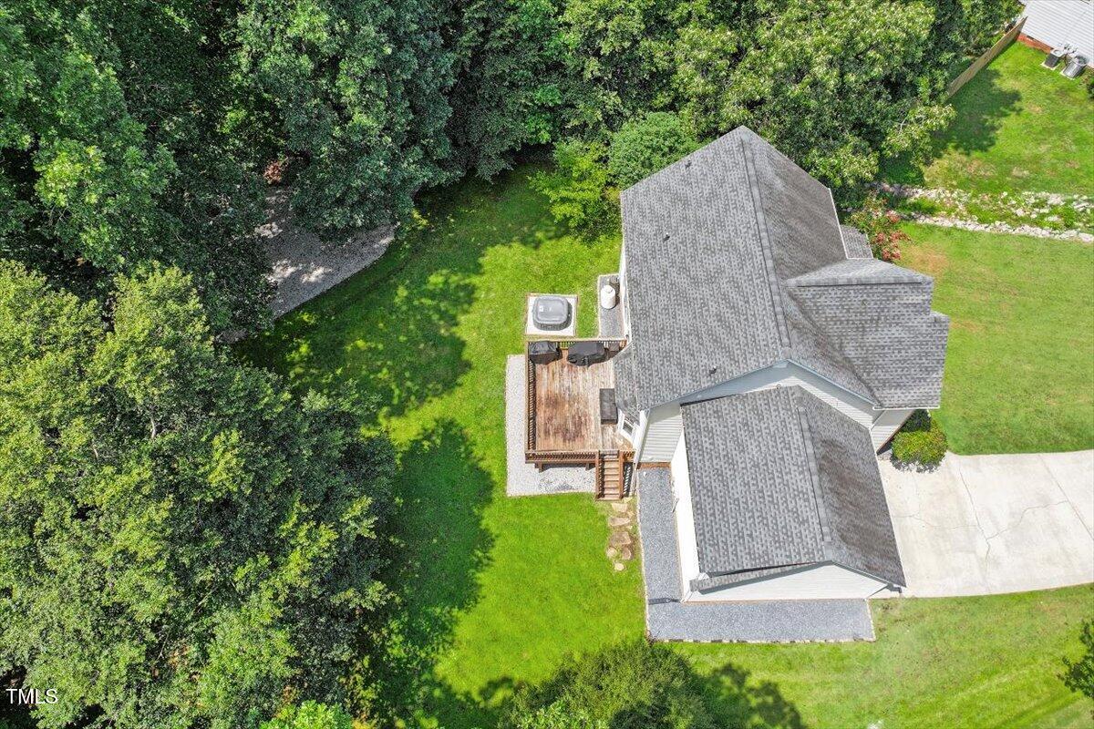 5112 Solemn Grove Road Garner, NC 27529 - Photo 55 of 56 an aerial view of a house