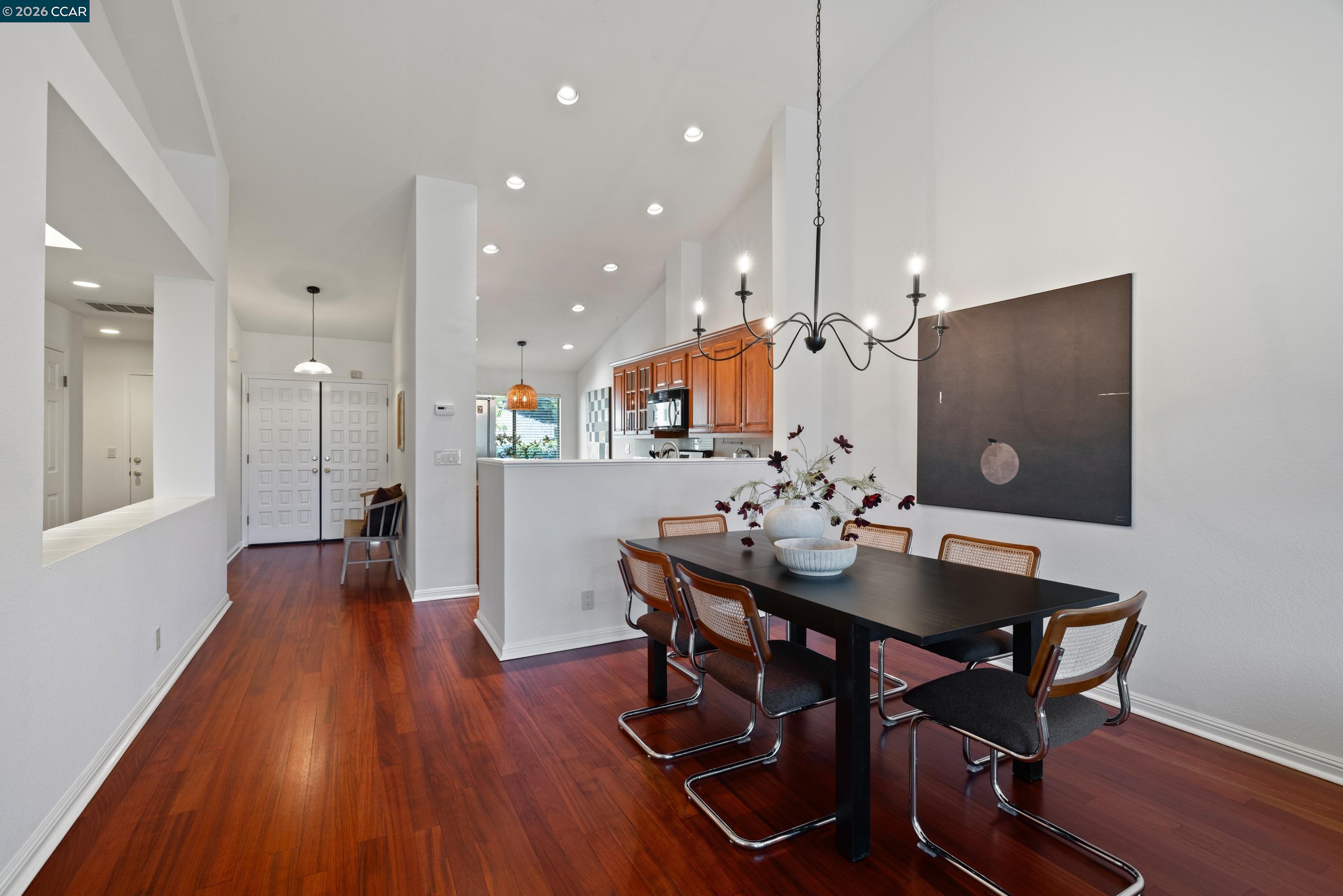 467 Beacon Ridge Lane Walnut Creek, CA 94597 - Photo 13 of 48 a view of a dining room with furniture and wooden floor