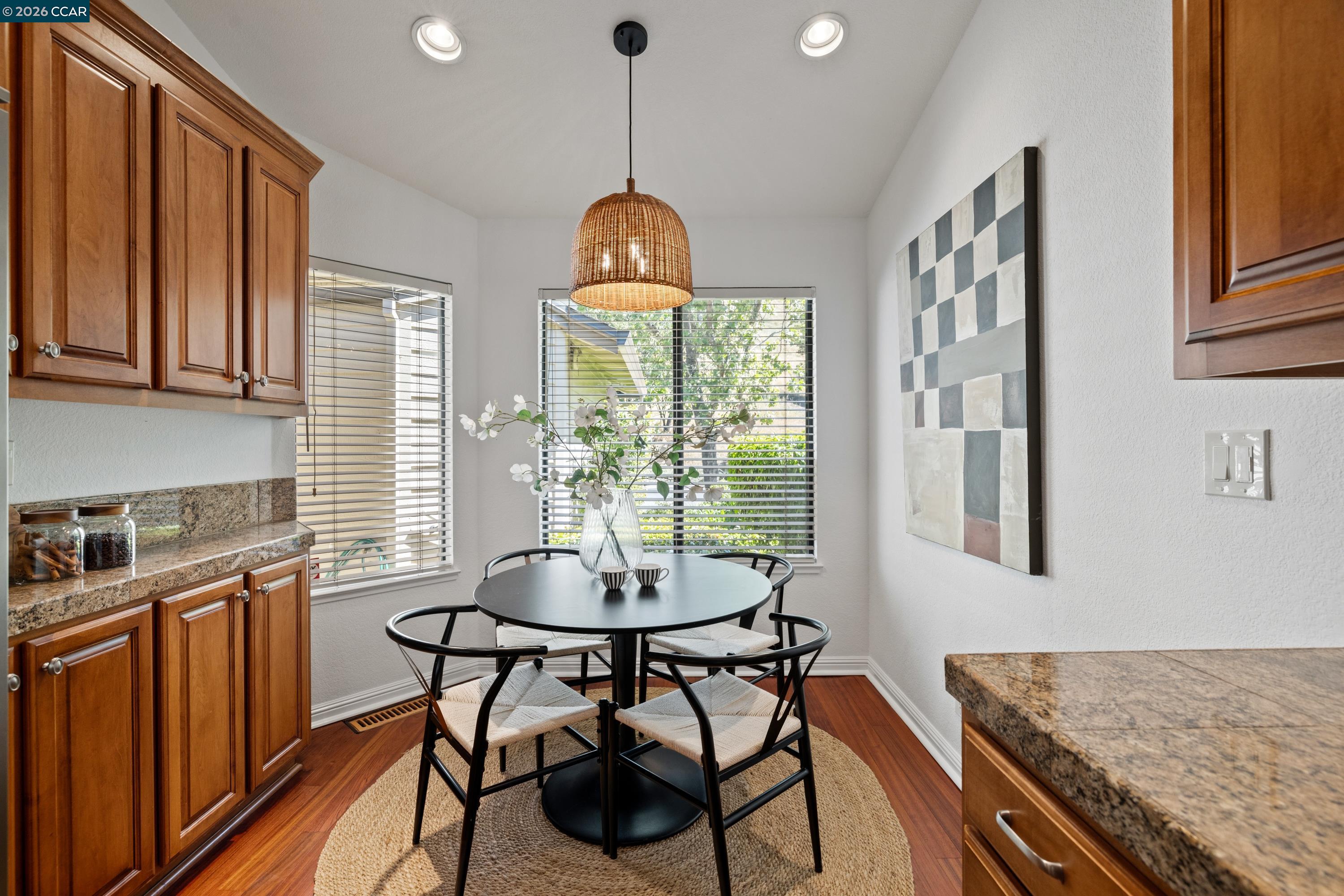 467 Beacon Ridge Lane Walnut Creek, CA 94597 - Photo 17 of 48 a view of a dining room with furniture window and outside view